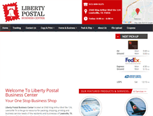 Tablet Screenshot of libertypostal.com